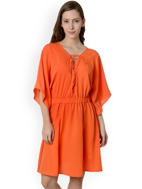 

Da Intimo Orange Kaftan Cover-Up Dress DIS-130