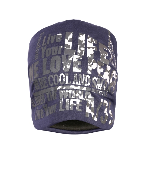 

FabSeasons Unisex Blue Printed Beanie