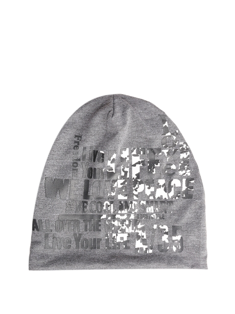 

FabSeasons Unisex Grey Printed Beanie