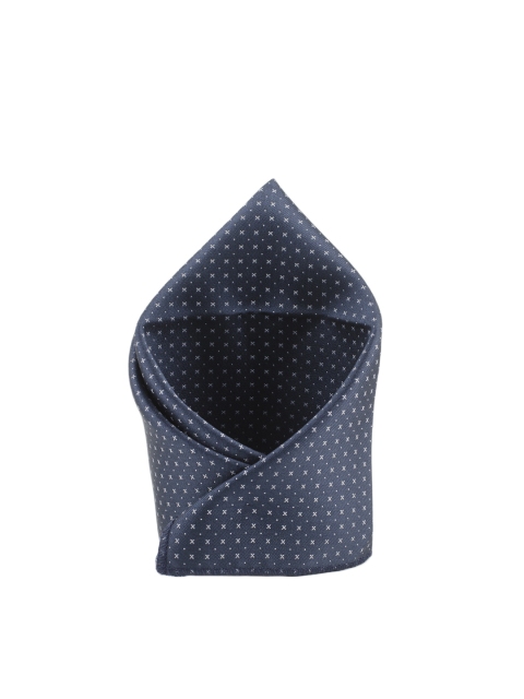 

Tossido Navy Blue Woven Pocket Square