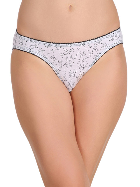 

Clovia Women White Printed Bikini Briefs PN2227P18XL