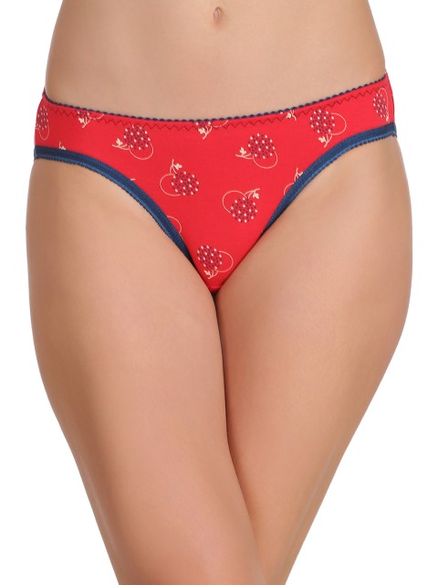 

Clovia Women Red Printed Bikini Briefs PN2222P04XXL