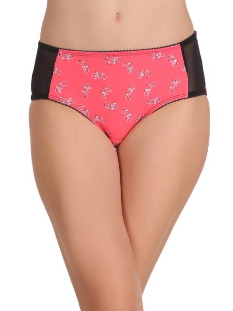 

Clovia Women Pink & Black Colored Printed Hipster Briefs PN2224P14XXL
