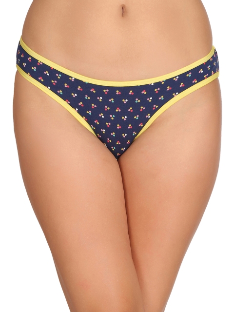 

Clovia Women Blue Printed Thongs PN2225P08XXL