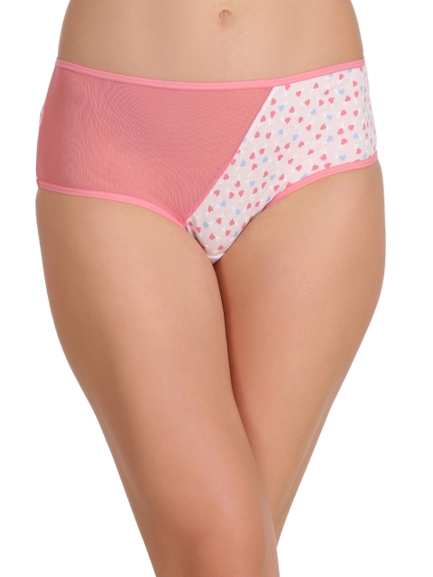 

Clovia Women Pink Printed Bikini Briefs PN2236P22XXL