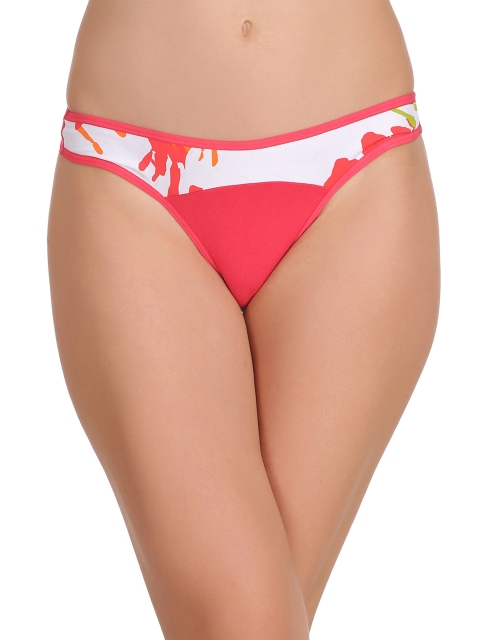 

Clovia Women Pink & White Colored Thongs PN2128P14XL