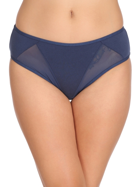 

Clovia Women Blue Cotton Low Waist Bikini Briefs PN2172P08XL