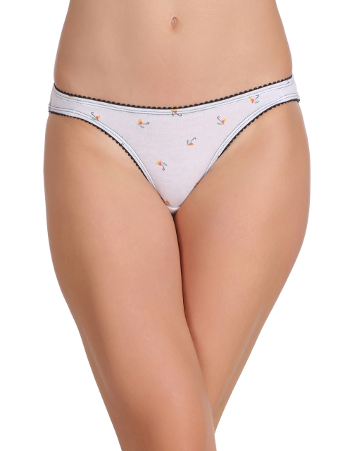 

Clovia Women White Printed Bikini Briefs PN2227P13XL