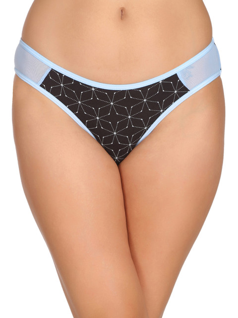 

Clovia Women Black & Blue Colored Bikini Briefs PN2173P13XXL