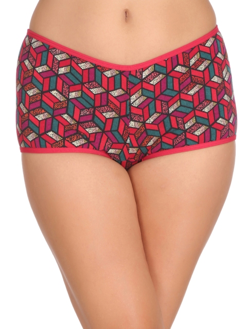 

Clovia Women Red Printed Boyshorts PN2259P04XL