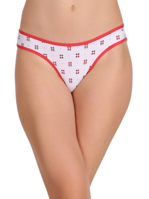 

Clovia Women White Printed Bikini Briefs PN2230P18XXL