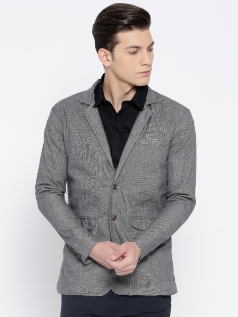

FIFTY TWO Grey Single-Breasted Smart Casual Blazer