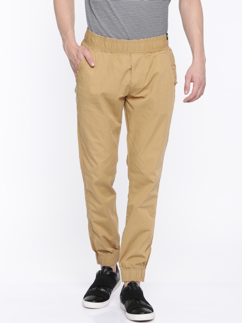 

FIFTY TWO Men Khaki Original Regular Fit Solid Joggers