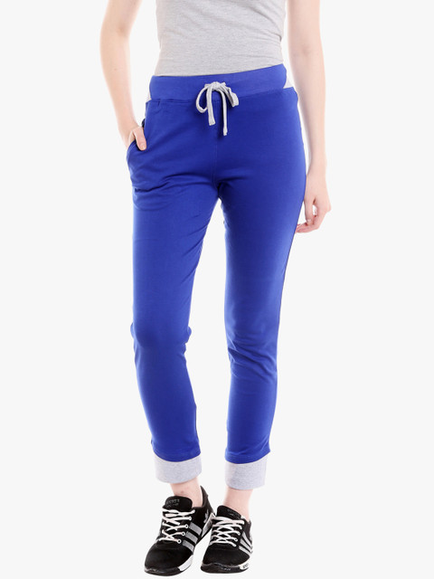 

Campus Sutra Women Blue Track Pants