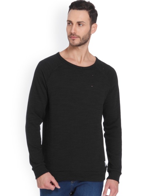 

ONLY & SONS Men Black Solid Pullover