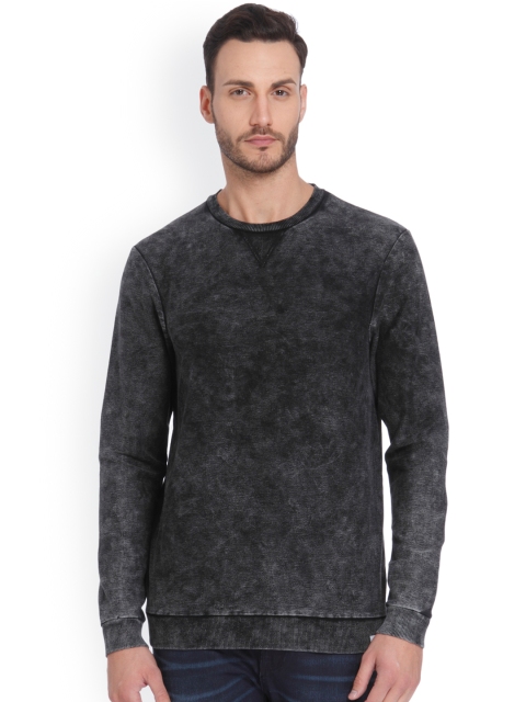 

ONLY & SONS Men Grey Solid Pullover Sweater