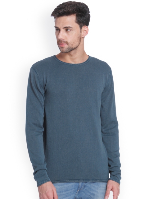 

ONLY & SONS Men Green Solid Pullover