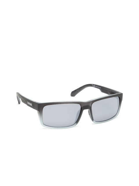 

Reebok Men Rectangle Sunglasses RBK AF3 GRY APC, Grey