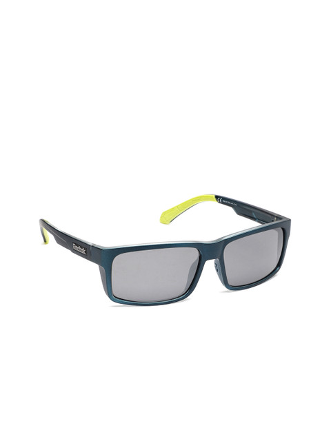 

Reebok Men Rectangle Sunglasses RBK AF3 TEAL APC, Grey
