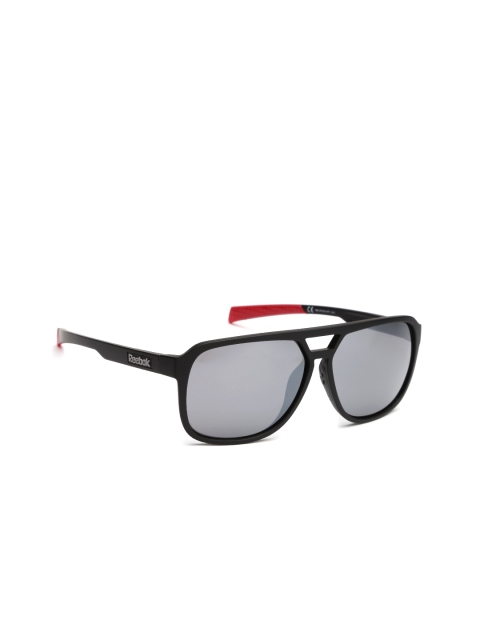 

Reebok Men Square Sunglasses AF8, Black