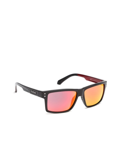 

Reebok Men Rectangle Sunglasses RBK AF9, Black