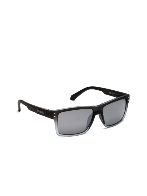 

Reebok Men Rectangle Sunglasses AF9, Grey