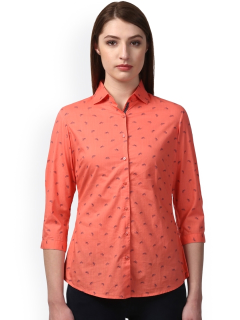 

Park Avenue Women Orange Printed Top