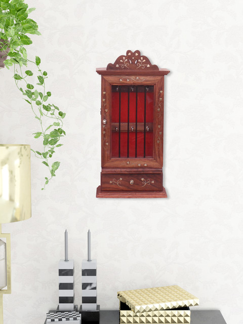 

Home Sparkle Brown Sheesham Wood Wall Hanging Key Holder