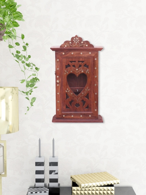 

Home Sparkle Brown Sheesham Wood Wall Hanging Key Holder