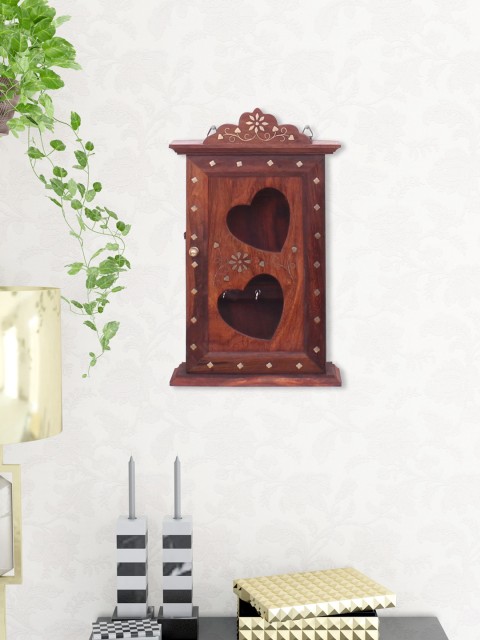 

Home Sparkle Brown Sheesham Wood Wall Hanging Key Holder