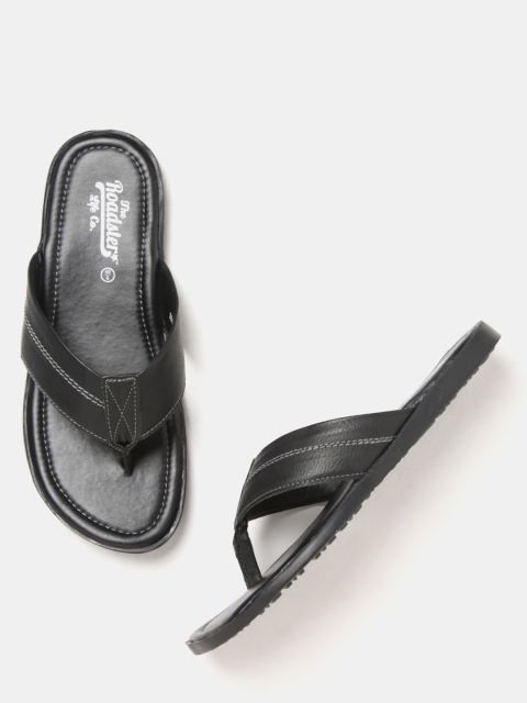 

Roadster Men Black Comfort Sandals