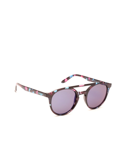 

Carrera Unisex Mirrored Oval Sunglasses 5037/S UZ4 49XT, Purple