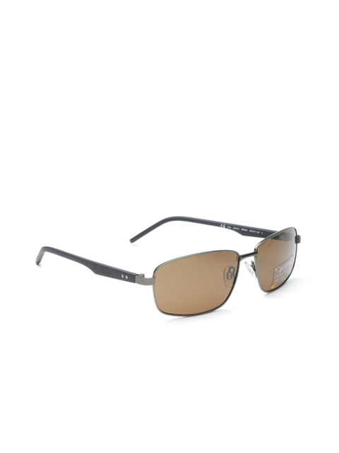 

Polaroid Men Polarised Rectangle Sunglasses 2040/S RW2 59IG, Brown