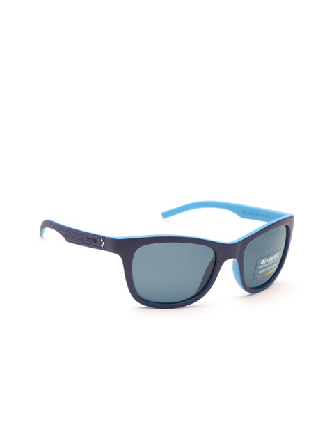 

Polaroid Men Wayfarer Sunglasses 7008/S ZX9 54C3, Blue