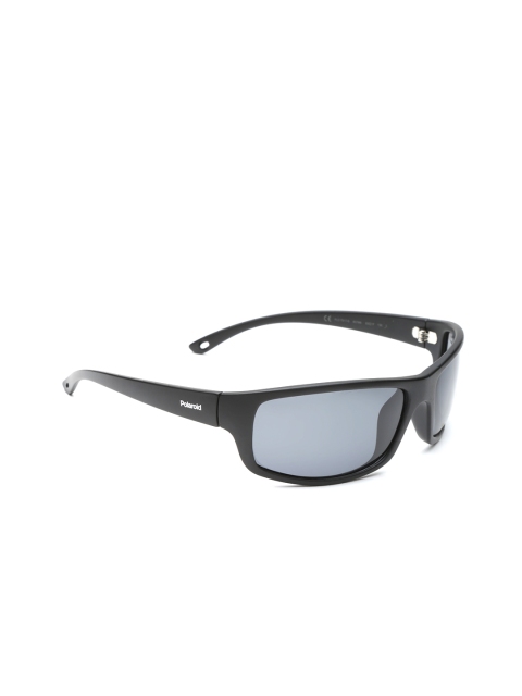 

Polaroid Men Polarised Rectangle Sunglasses 7017/S 807 63M9, Grey