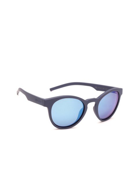 

Polaroid Women Oval Mirrored Sunglasses PLD 7021/S PJP 495X, Blue