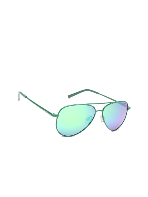 

Polaroid Kids Polarised Mirrored Aviator Sunglasses 8015/N 1ZU 52K7, Green