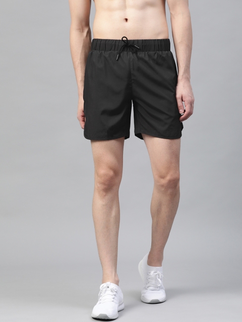

HRX by Hrithik Roshan Men Black Core Solid Sports Shorts