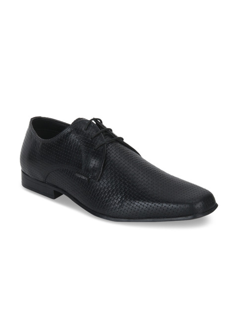

Red Tape Men Black Leather Derbys