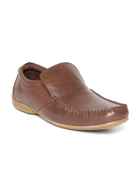 

Red Tape Men Brown Slip-On Leather Formal Shoes