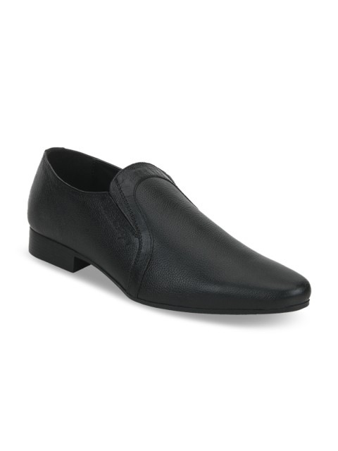 

Red Tape Men Black Slip-On Leather Formal Shoes