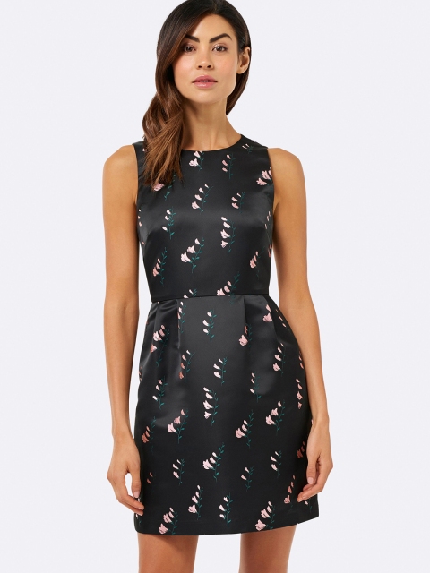 

Forever New Women Black Printed Sheath Dress