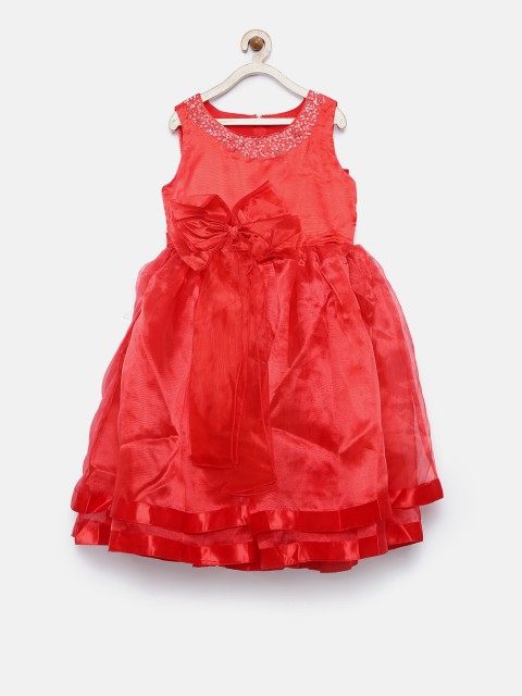 

Tiny Girl Red Embellished Fit & Flare Dress