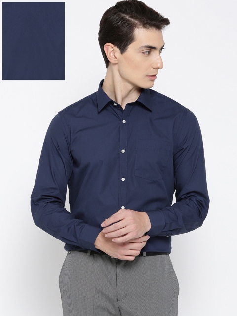 

Blackberrys Men Navy Blue Slim Fit Solid Formal Shirt