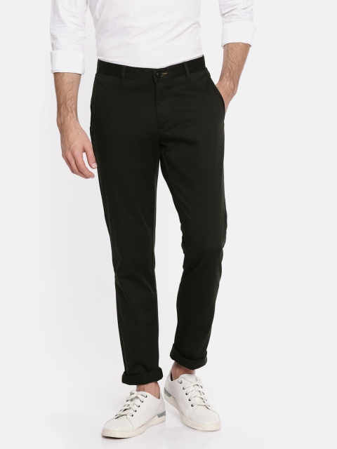 

Blackberrys Men Black Sharp Fit Solid Regular Trousers