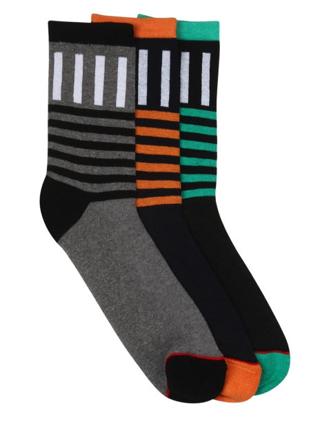 

Soxytoes Unisex Pack of 3 Striped Diabetics Socks, Charcoal