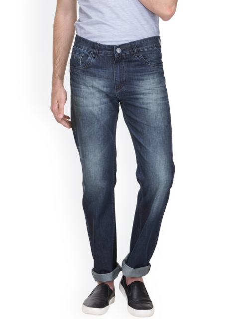 

FEVER Men Blue Regular Fit Mid-Rise Clean Look Jeans
