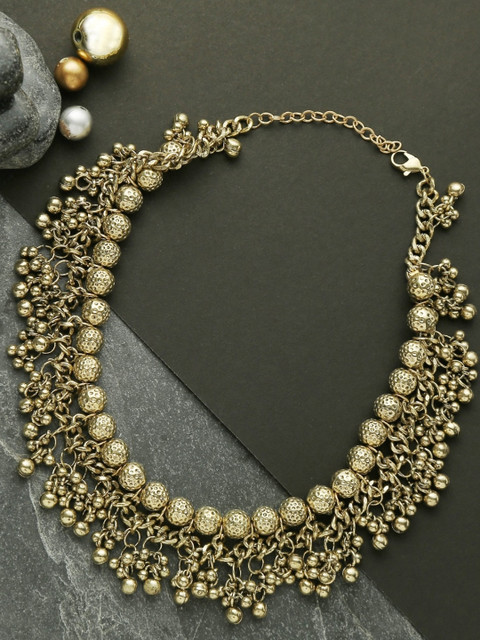 

Infuzze Gold-Toned Multistranded Necklace