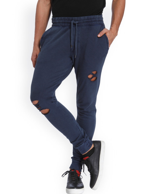 

Jack & Jones Men Blue Slim Fit Solid Joggers