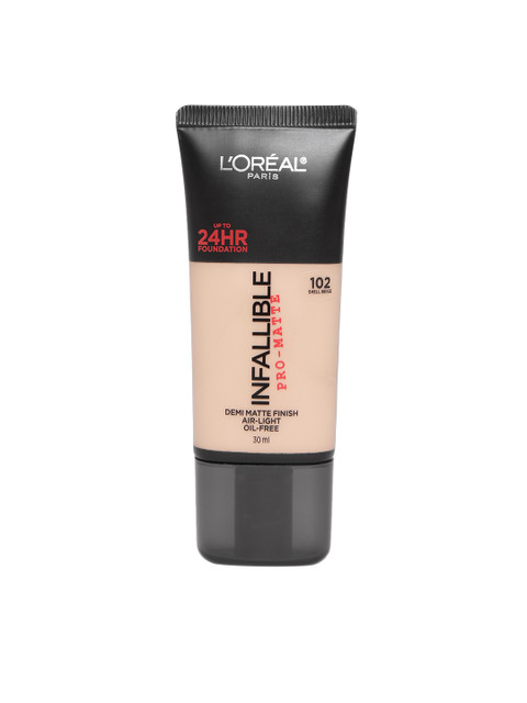 

LOreal Paris Infallible Pro-Matte Foundation - Shell Beige 102 30 g